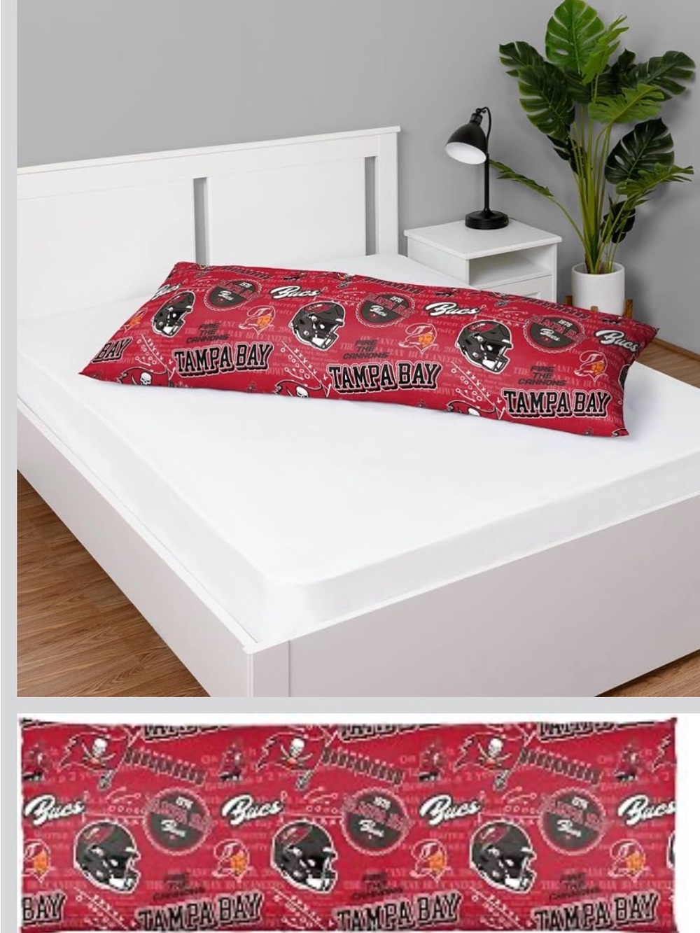 FOCO Tampa Bay Buccaneers NFL Printed Plush Body Pillow